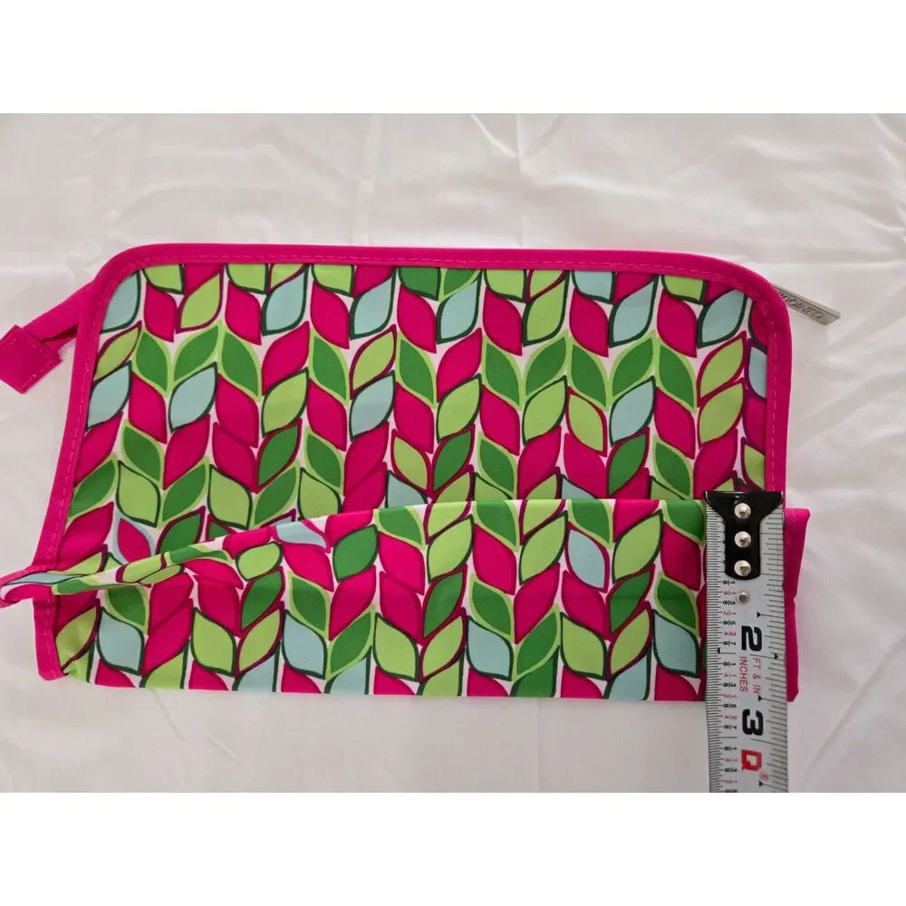 Trina Turk Clinique Makeup Bag Coin Purse Pink Multicolor Travel